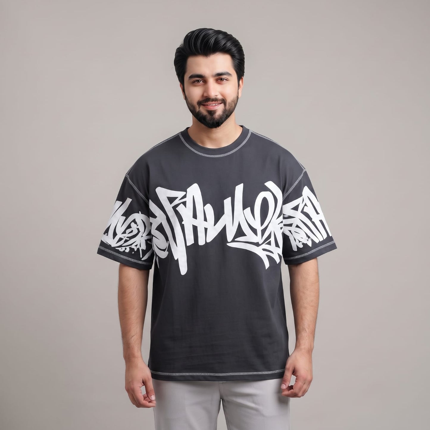EMPOSED PRINTED DROPSHOULDERS